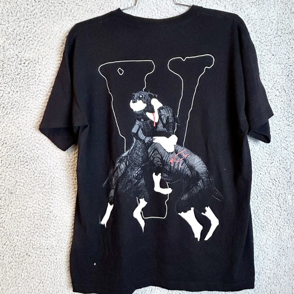 VLONE City Morgue Dogs Men's Black T-Shirt Size XL Double Sided